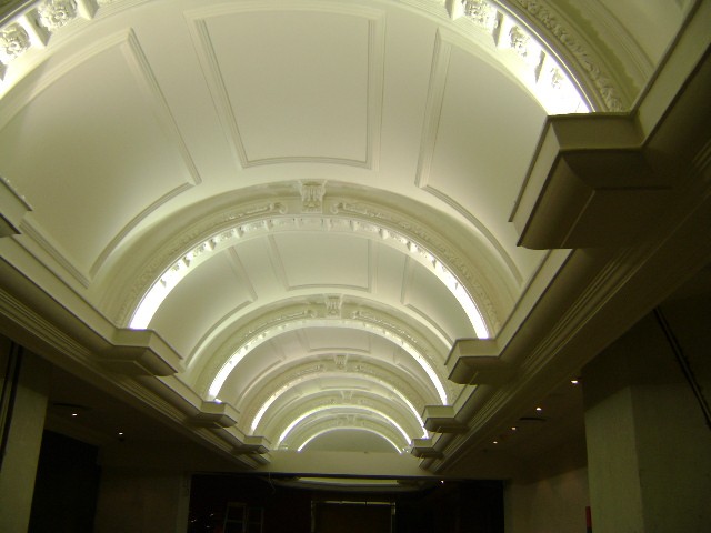 Barrel vault with Mouldings